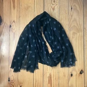 Black Starred Scarf
